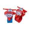 1 шт. Мультяшные часы Super Wings Фигурки самолетов Силиконовый ремешок ПВХ Модель Детский Подарок Игрушка