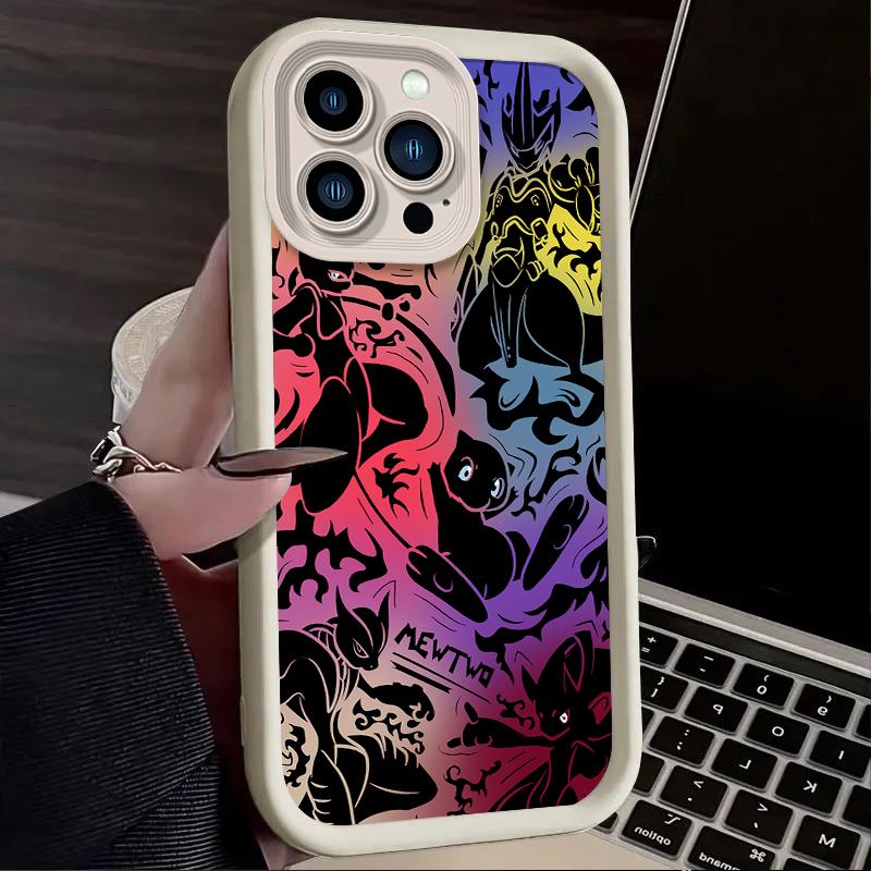 Матовый чехол для телефона P-Pokemon Gengar для iPhone 17 Air 16 16E 15 14 13 12 11 Pro Max X XS X S Max XR SE 2020 SE4 7 8 Силиконовый чехол