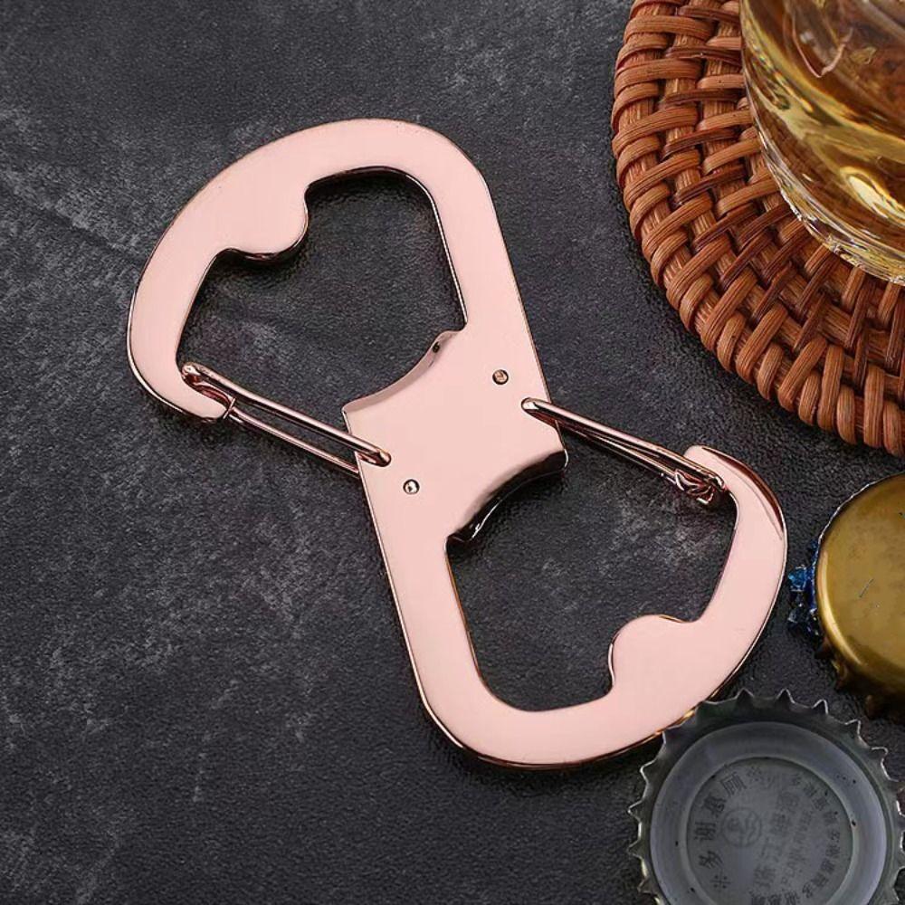 Многофункциональная пряжка из нержавеющей стали для переноски на открытом воздухе, застежки для рюкзака с карабином в форме 8, для походов