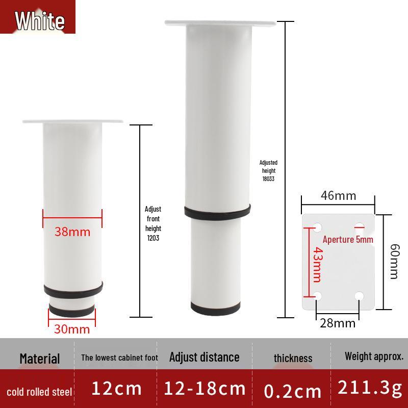 Adjustable Furniture Legs: Coffee Table, Sofa, TV Cabinet, Bed, and Telescopic Support Legs.