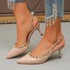 Sexy Super High Heels Women Shoes Fashion Shallow Pointed Toe Sandals  Summer Elegant Thin Pumps Dress Party Chaussures Lady