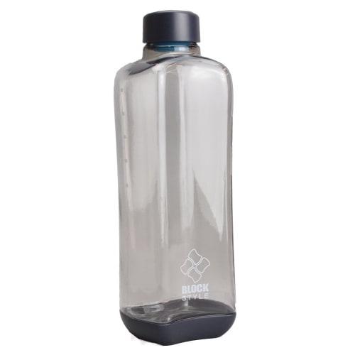 PEARL METAL PC Aqua Water Bottle, 1000ml, Direct Drinking, Gray, Block Style, H-6037