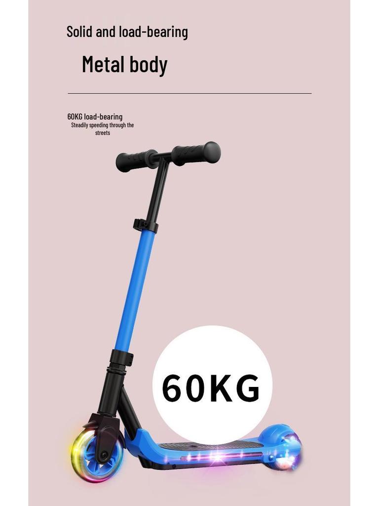 Детский двухколесный электрический самокат: Средний и Большой размеры, Перезаряжаемый Игрушечный Самокат