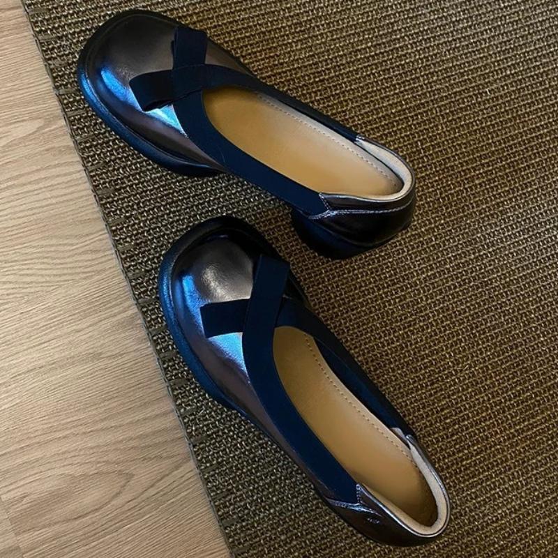 Fashion Sweet Bow Shallow Mid-heel Pumps Women Fashion Round Toe Thick Bottom Mary Jane Shoes Comfortable Elegant Lolita Dress Shoes