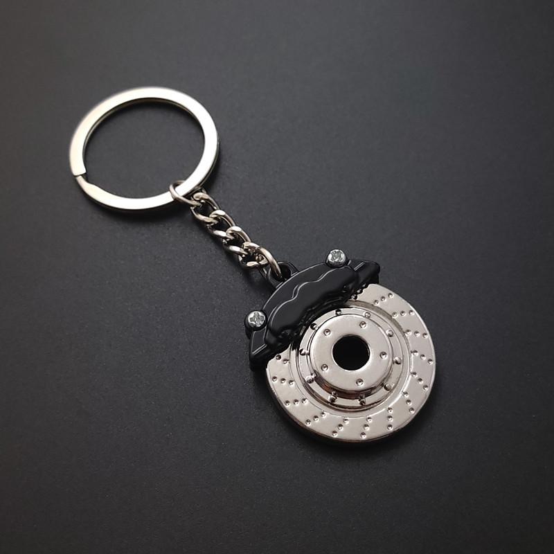 Милые металлические автозапчасти брелок для ключей с дисковым тормозом суппорты брелок для автомобиля подвеска брелок для мужчин подарочные безделушки