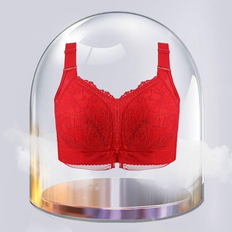 Large Size Underwear, Large Breasts, Small and Thin, No Steel Ring, Fat Mm Gathered, Anti-sagging, Double Breasts, Full Cup Bra