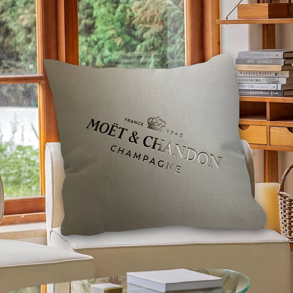 Champagne M-Moet C-Chandon pillow cover sofa cushion cover home room decoration children gift