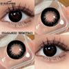 Eyeshare Контактные линзы с диоптриями от 0,00 до -6,00 Серая серия Цветные контактные линзы с контейнером Годовые Мягкие линзы для макияжа