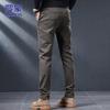 ROMON Men's Stretch Straight-Leg Casual Pants