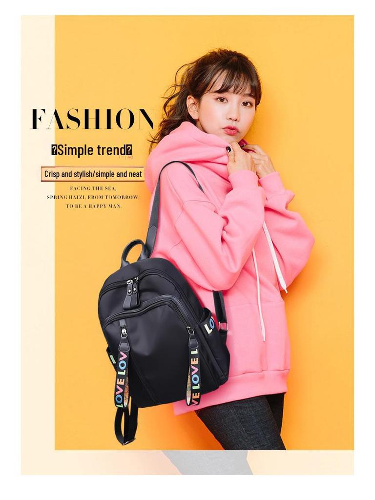 Модный женский прочный рюкзак с фирменным логотипом