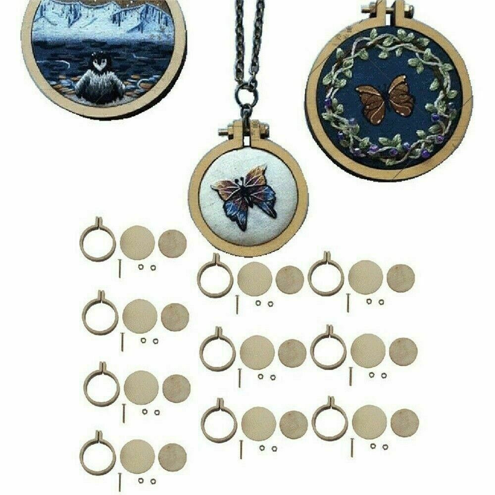 Kali 10x мини-пяльцы для вышивания, кольцо, деревянные ручные ремесла, инструменты для вышивки крестиком