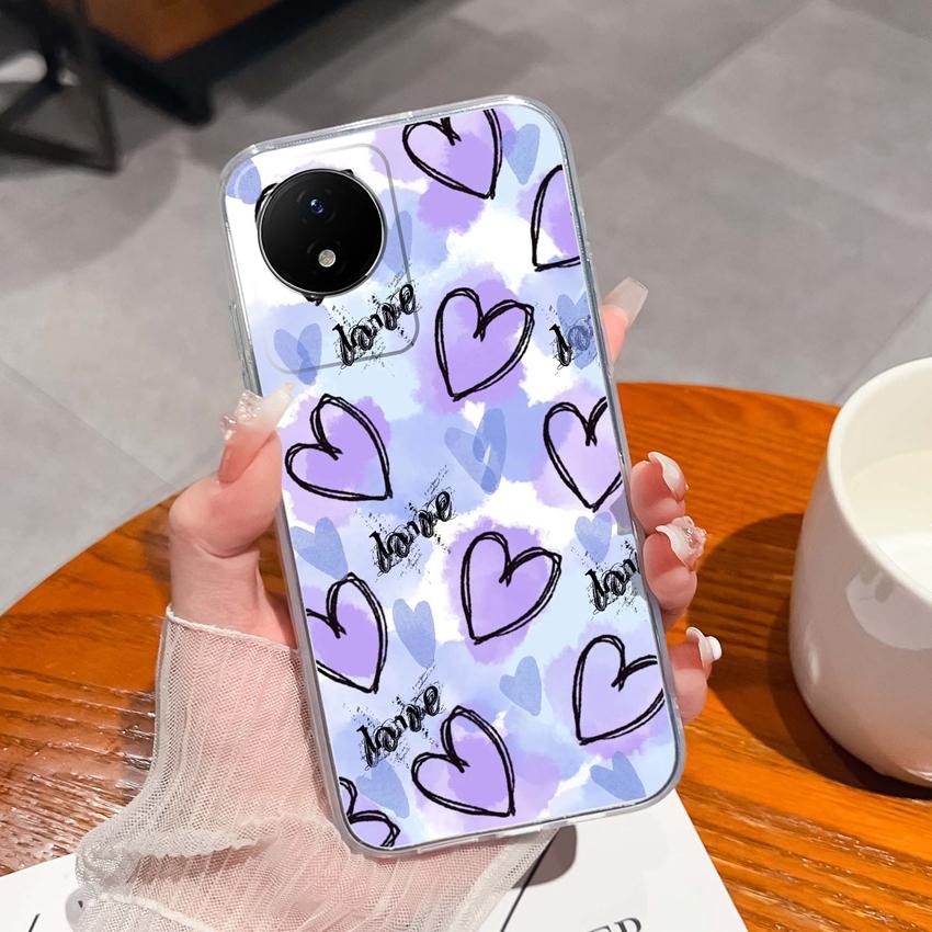 Для Vivo Y02 Y02A Y02S Y10 Y11 Y12 Y12a Y13 Y15 Y15a Y16 Y17 Y19 Прозрачный ТПУ чехол с рисунком океанического кита, противоударная задняя крышка для Vivo, силиконовый чехол для телефона