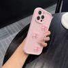 3D Pink Cute Butterfly Silicone Soft Phone Case For iPhone 16 15 14 13 12 11 Pro Max XS XR X 7 8 Plus SE Mini Shockproof Candy Cover
