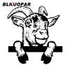BLKUOPAR Наклейки на машину 'Маленький козленок выглядывает', Милый стикер животного, Защита от царапин, Вырубка, Багажник, Кондиционер, Стайлинг автомобиля