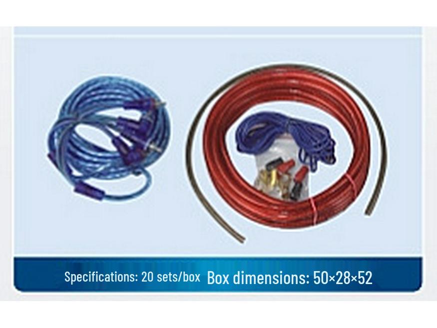 Комплект для подключения автомобильного аудиоусилителя и сабвуфера HTS-168 с предохранителем