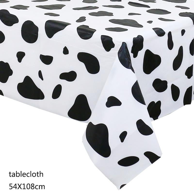 Тематическая вечеринка на тему коровы на день рождения, вечеринка с животными, украшение для коровы, одноразовые стаканчики, тарелки, флаги, скатерть, украшение для детского душа из воздушных шаров