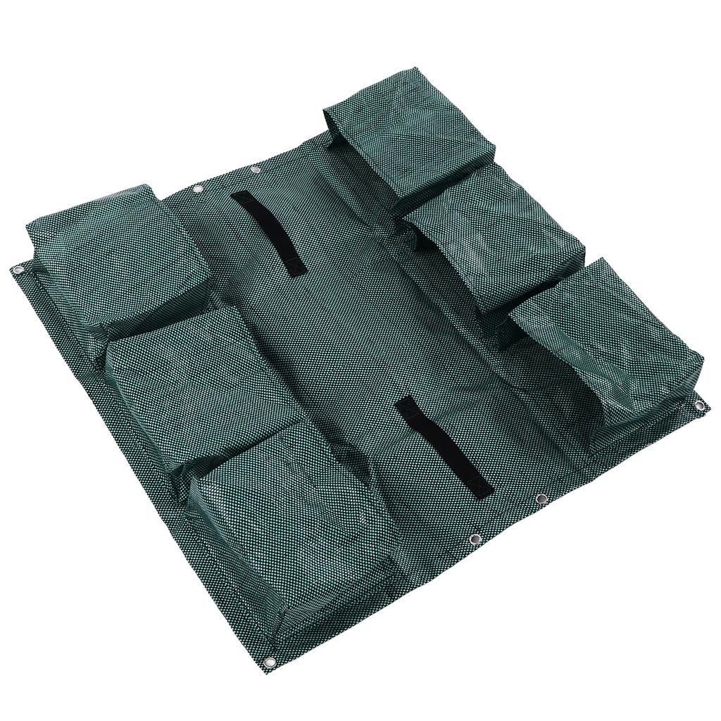 Подвесной садовый двухсторонний контейнер для растений, воздухопроницаемый, с 6 карманами для садового забора дома