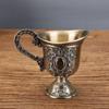 Carved Copper Teacup Handicraft Holy Water Cup Retro Antique Teacup Ornaments Living Room