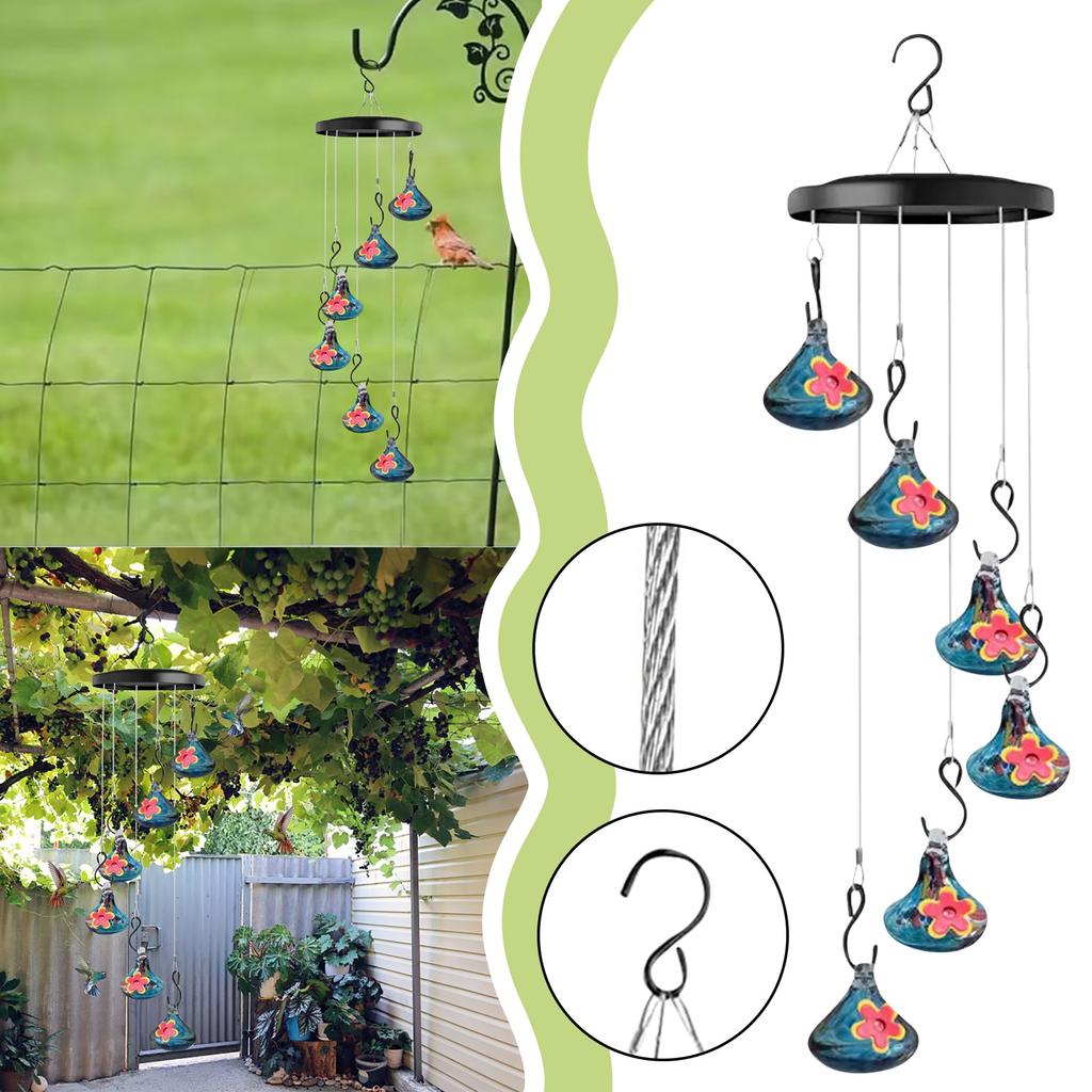 Wind Chimes Feeders, Wind Chime Feeder Outdoors Hanging, Wind Chime Feeder Garden Decor For Outside