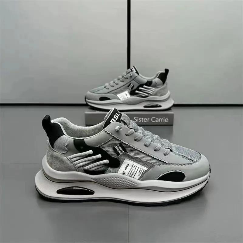 Мода 2025 Новые мужские кроссовки Сетчатые дышащие Повседневная обувь Уличные теннисные тренировочные туфли Дизайнерские платформенные спортивные кроссовки для бега для мужчин
