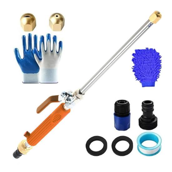 Pressure Washer Wand High Pressure Power Jet Washer Portable Car Washing Wand with Hose Quick Connector for Car Window Garden Cleaning