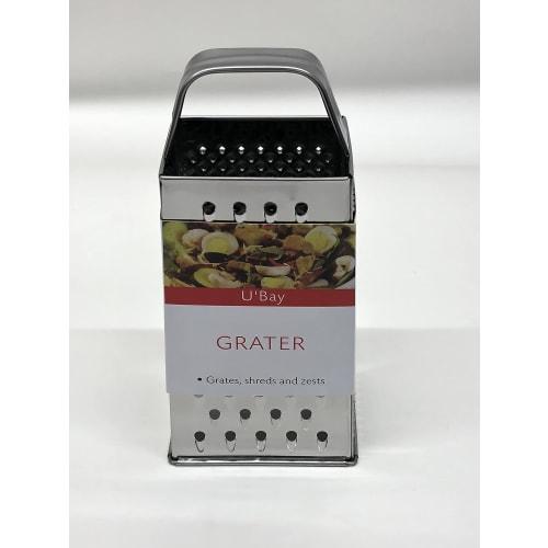 U'Bay Cheese Grater, 24cm, Four-Sided, for Parmesan, Italian Chefs, Pasta Cooking, Stainless Steel