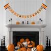Баннеры на Хэллоуин с изображением паука и тыквы, ткани с буквенным принтом, флажки, праздничные гирлянды, подвесные украшения для дома и сада