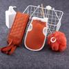 Three-piece Bathing Device Thickened Mud Rubbing and Decontamination Bath Ball Suit Pull Back Strip Long Rub Back Towel