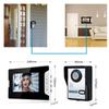 Комплект видеодомофонной системы, проводной видеодверной звонок, телефон, непромокаемая панель вызова, ИК-камера для дома, виллы, здания, квартиры