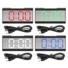 Alarm Clock LED Digital Display Mirror USB Charging Desktop Clock for Bedroom Home Office School