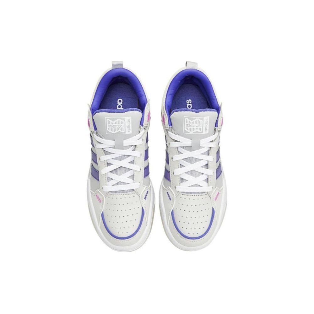 Adidas Кожаные Нескользящие Прочные Низкие Кеды для Скейтбординга Женские Кеды для Скейтбординга Белые Синие GY4782