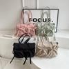 Bow Nylon Shoulder Bag Fashionable and Sweet Design Tote Bag Folded Large Capacity Commuter Women's Handbag
