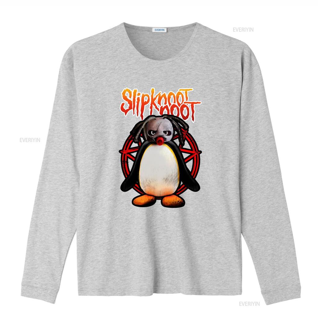 Slipknoot Noot Pingu Mens T Shirt Novelty Round Collar with Design vintage Washed fashion Casual designer clothes streetwear