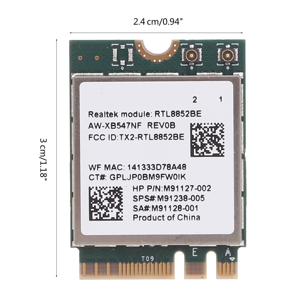 High-Performance RTL8852AE/RTL8852BE M2 MUMIMO Wireless Network Card Bluetooth-compatible5.2 for Faster Internet Speeds