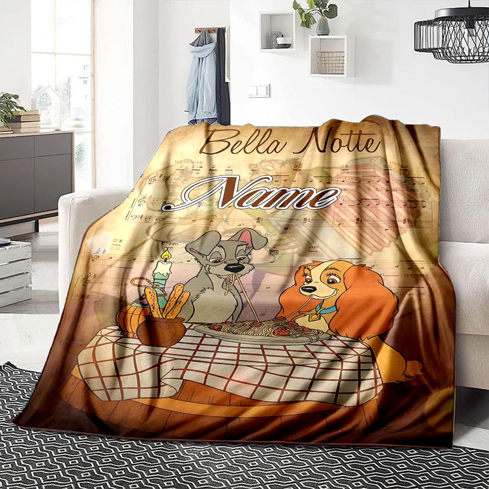 Custom Name "Adventurous Forest Friends" blanket for Couch & Bed, Plush Cozy Fuzzy Blanket Super Soft & Warm Blankets for Fall and Winter. 0908424