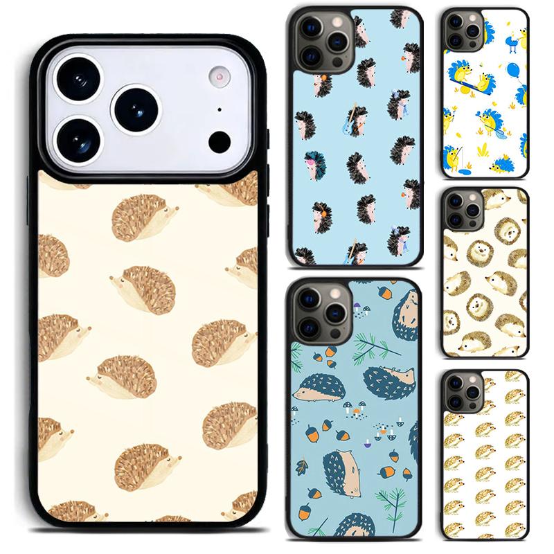 Милый чехол для телефона с ежиком для iPhone 17 16 15 14 13 12 11 Pro Max Plus 17Air Мягкий силиконовый чехол