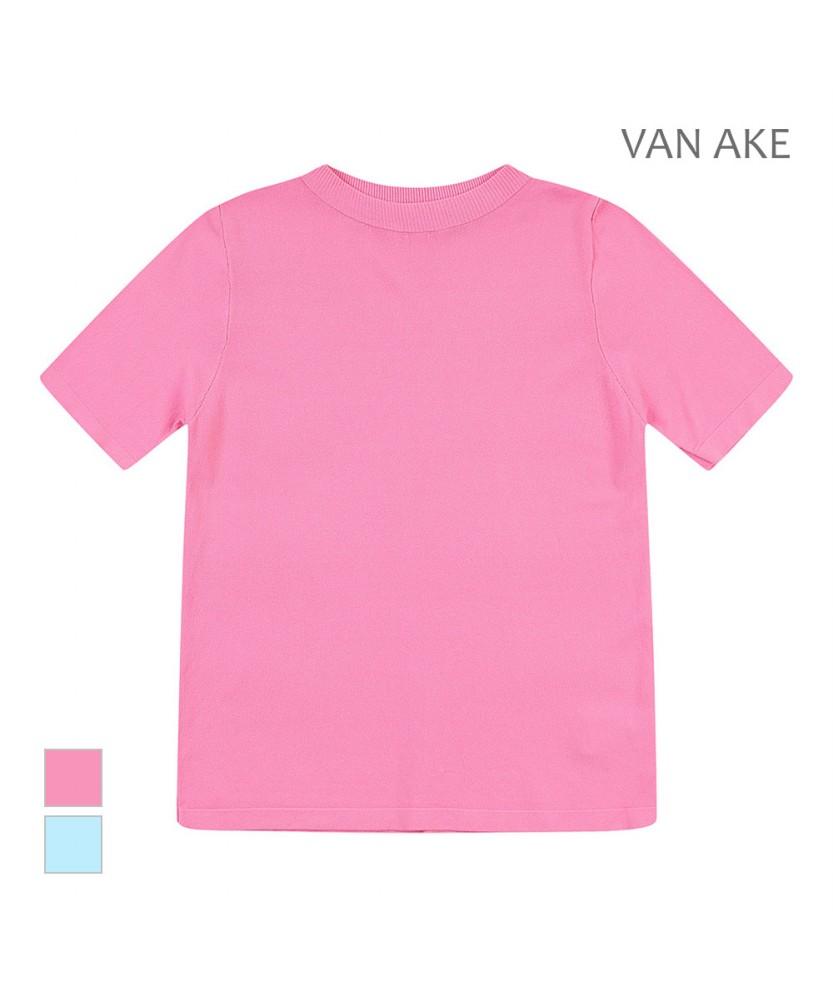 VANAKE Simple Round Short Sleeve Knit_Vb36Ktm305Z
