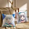 N-Nekoyashiki Yuki Pillow Case Sofa and Living Room Decorative Cushion Covers Dust-proof and Mite-proof Invisible Zipper