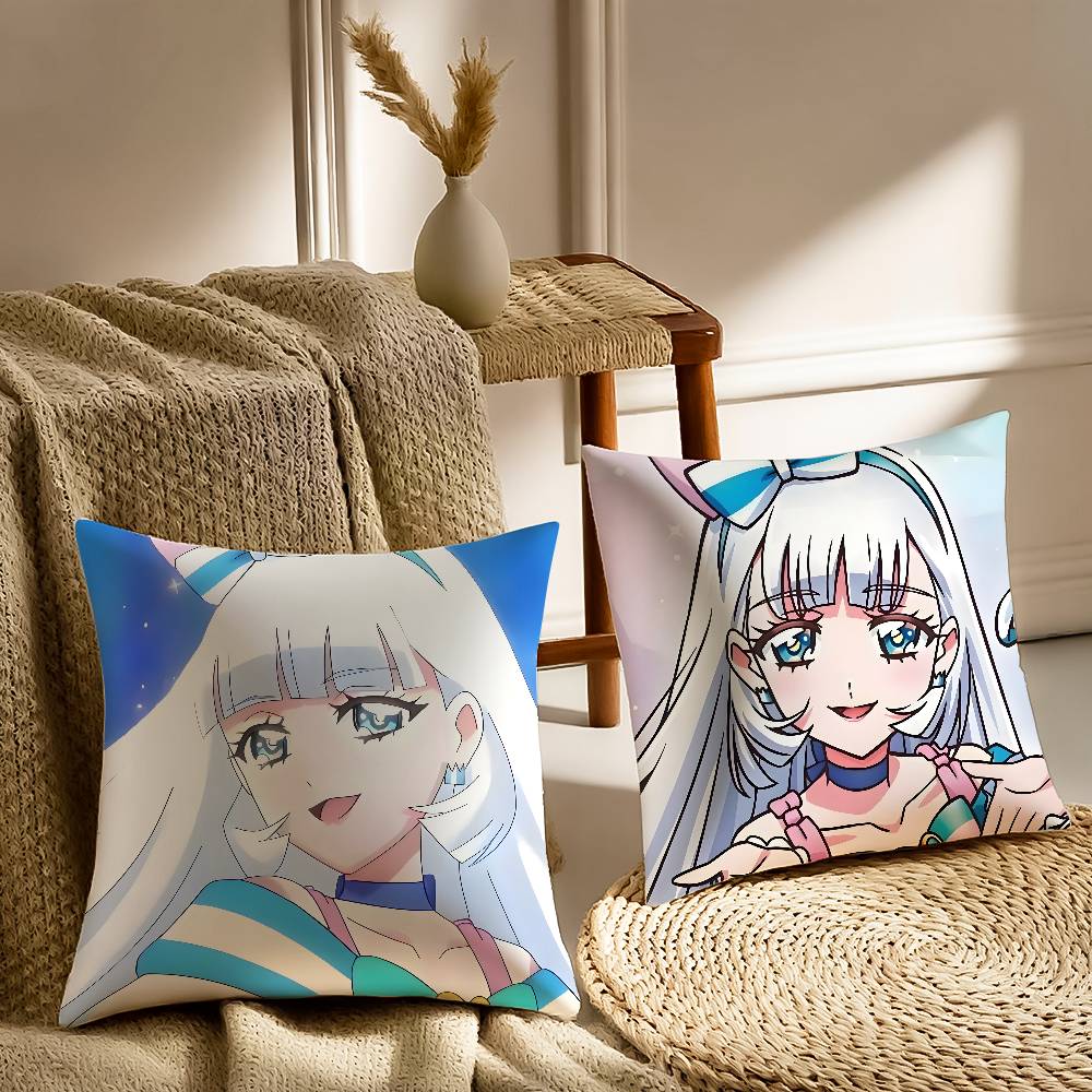 N-Nekoyashiki Yuki Pillow Case Sofa and Living Room Decorative Cushion Covers Dust-proof and Mite-proof Invisible Zipper
