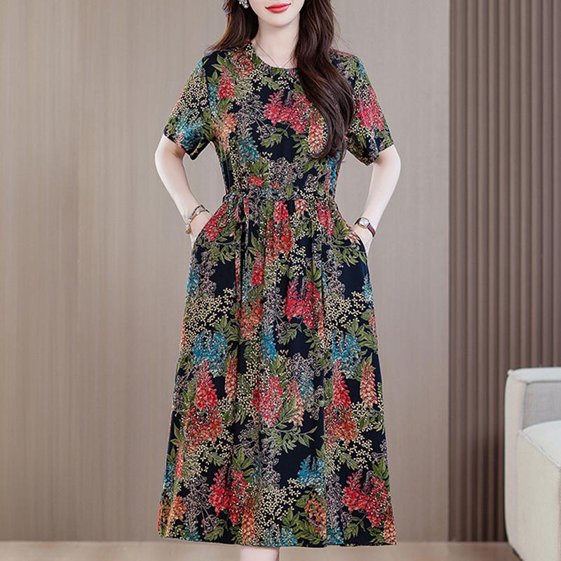 Элегантное летнее платье для женщин 2025 года, облегающее платье с коротким рукавом, повседневные платья больших размеров, винтажная одежда