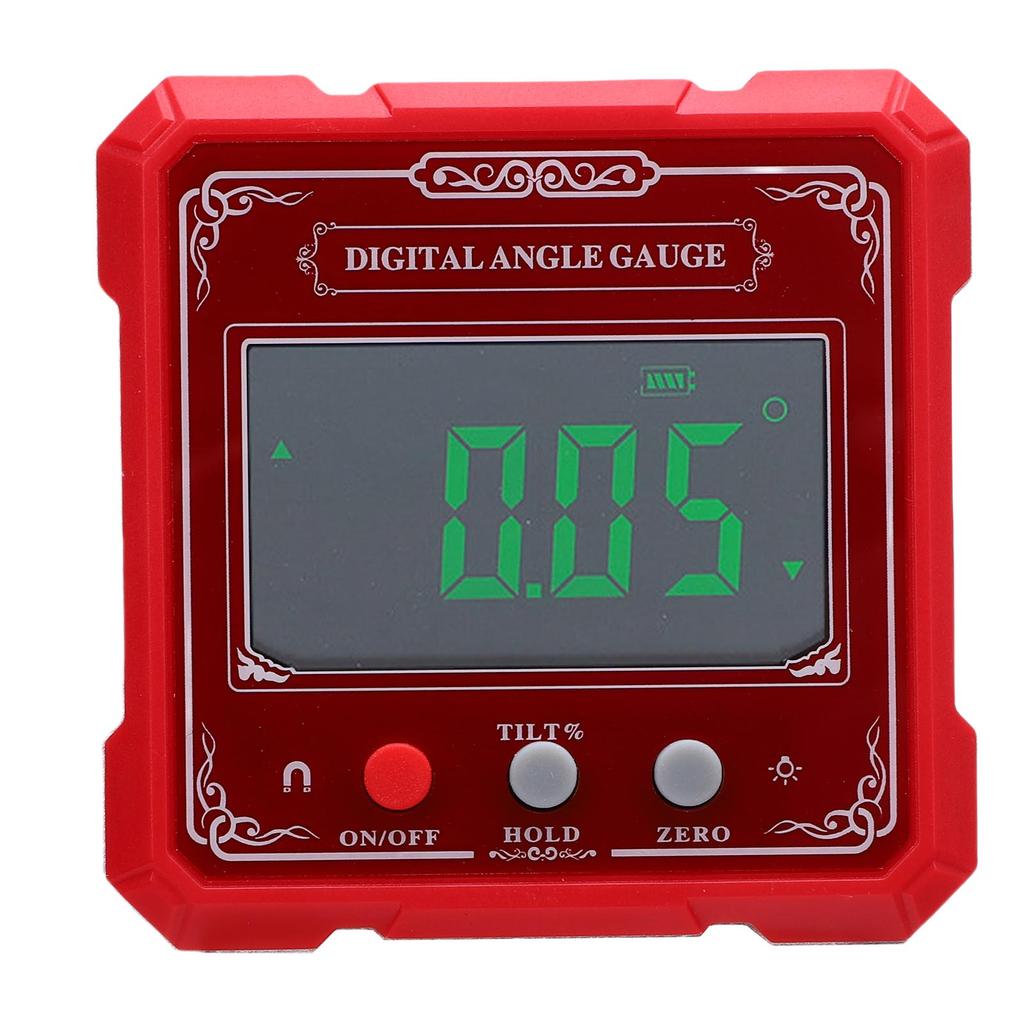 Digital Inclinometer Magnetic Cube with Backlight Level 4 Side Strong Magnetic Angle Finder Woodworking Measuring Tool