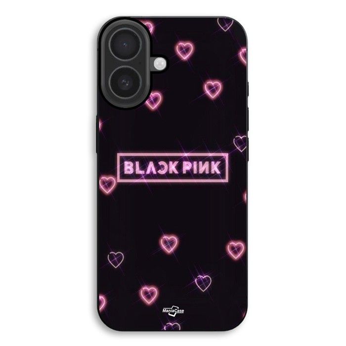 Coque Pour iPhone 17 Blackpink coeur rose