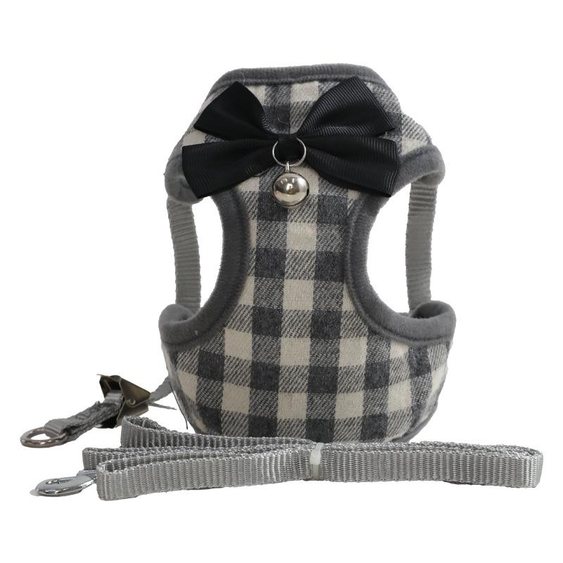 Новый поводок для маленьких собак, куртка-жилет для груди и спины собаки в форме банта