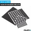 FILZFIX фетровые ползунки черные 133 шт мебельные ползунки ползунки для стульев самоклеящиеся
