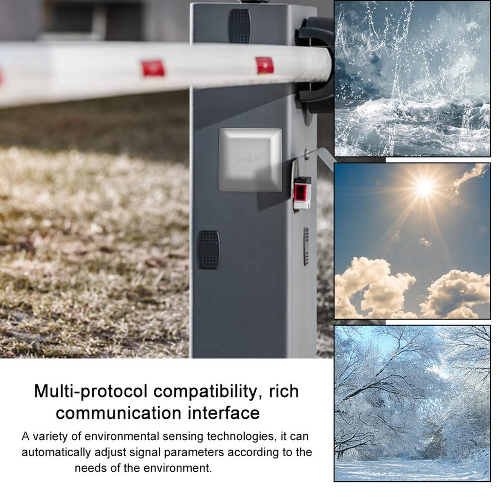 Waterproof UHF RFID Long Range Card Reader for Parking System Access Control