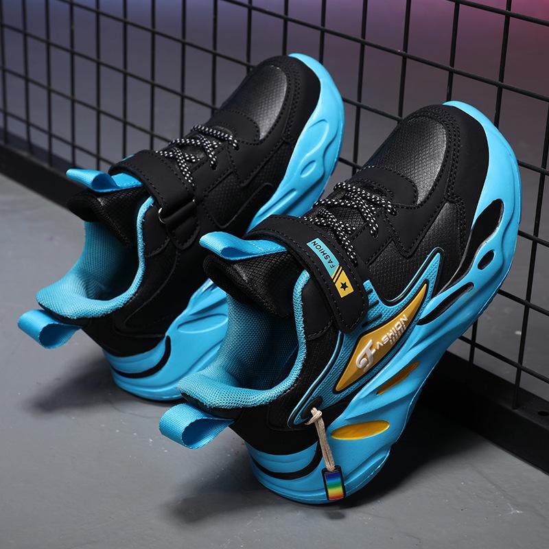 Детская обувь Спортивная обувь для мальчиков Зимняя хлопковая обувь Обувь для мальчиков Средние и старшие дети и ученики начальной школы Бег Утепленная для сохранения т