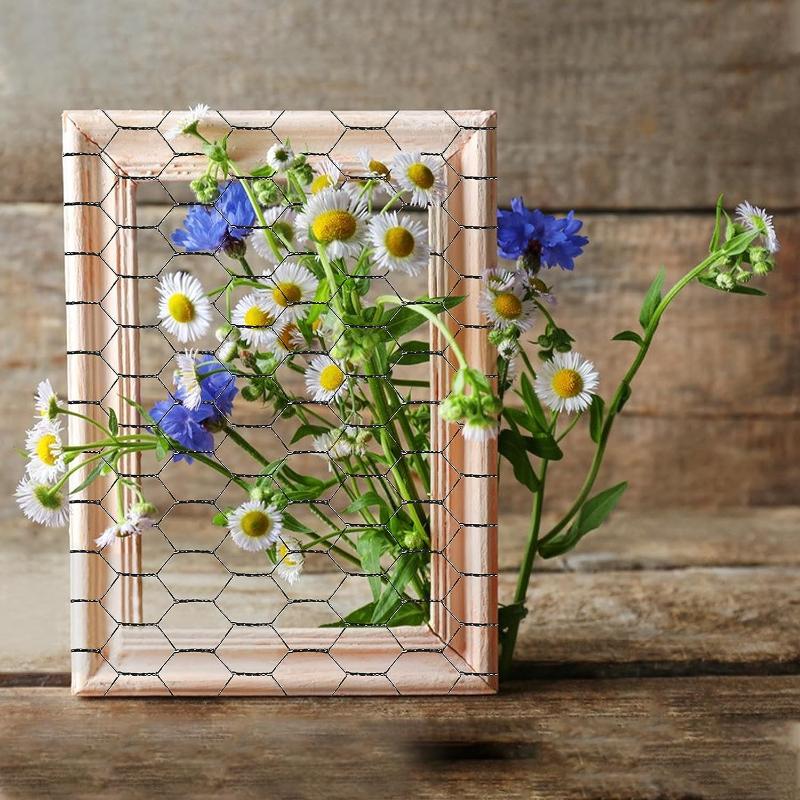 Сетка для забора из куриной проволоки, шестиугольная проволока для ограждения, шестиугольная форма для дома, вольера для птицы, садового цветка