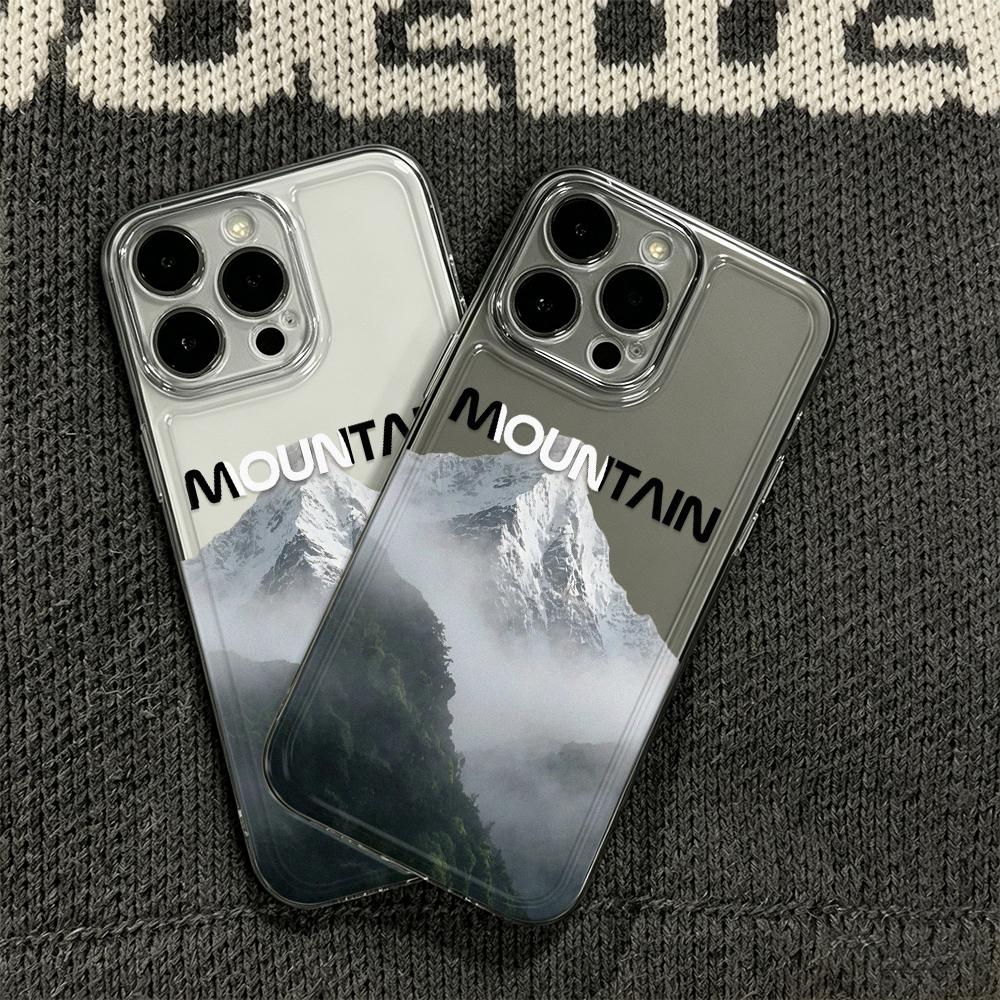 Snow Mountain Mountain Clear Case For Iphone 17 Pro Max 11 15 12 13 14 16 Pro Max Air 16E 17E Cover Funda Bumper