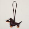 Dachshund Charms, Leather Dachshund Keychains & Bag Pendants, Handmade Dog Shaped Keychain