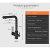 Фильтр кухонные смесители Настольный смеситель с вращением на 360 градусов с функциями очистки воды Смеситель-кран для кухни WF-0175